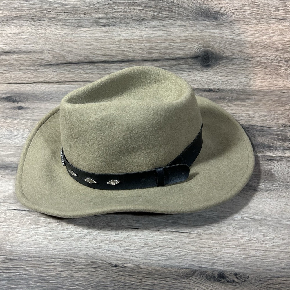 Silverado Beige Cowboy Hat Size 6  7/8 (Small) 100% Wool Western Rodeo - Picture 4 of 8